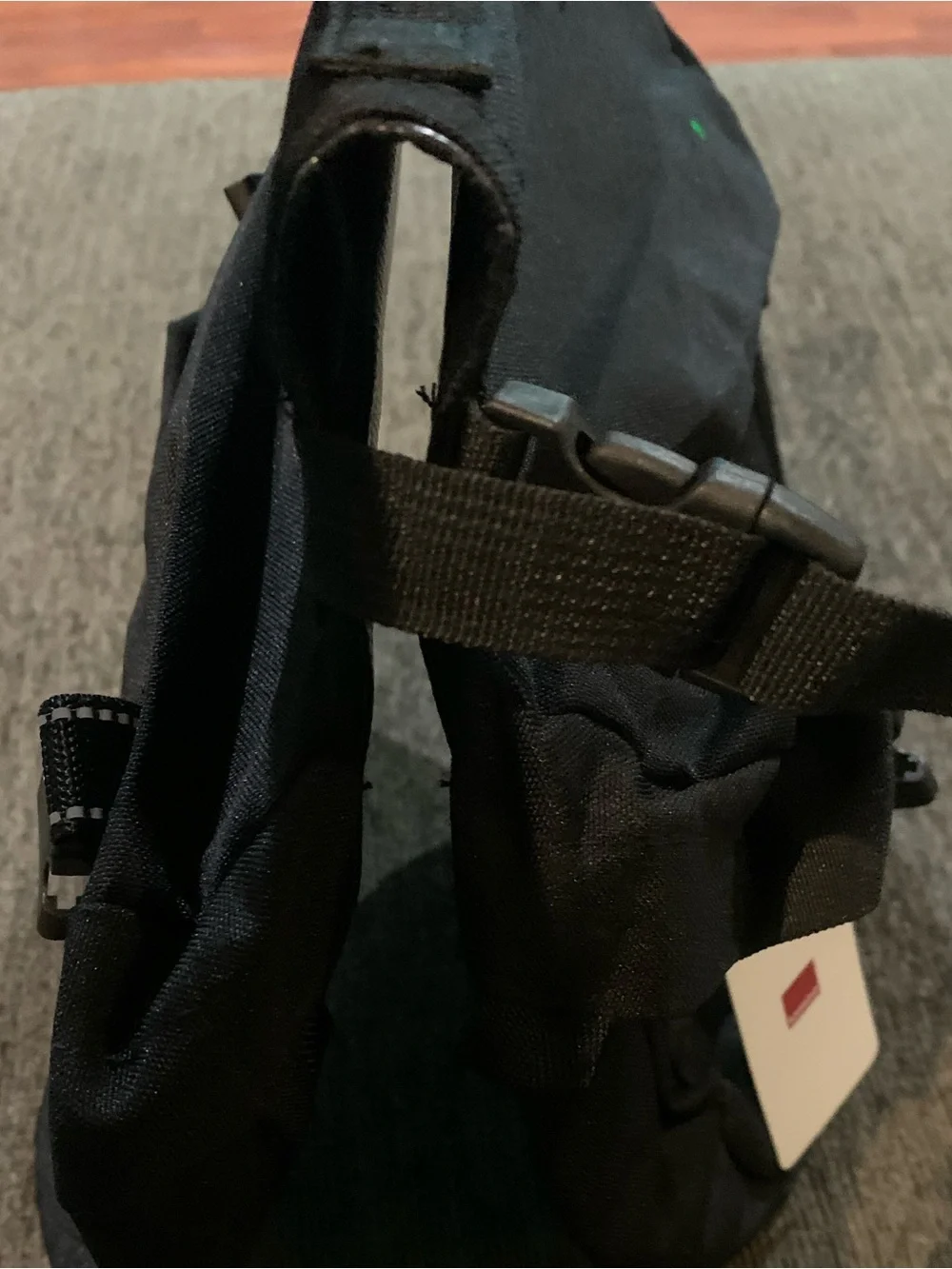 Black Bike Rear Rack Bag - Versatile Bicycle Pannier